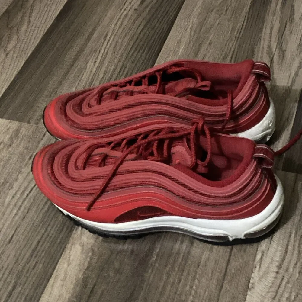 Nike Air Max 97 University Red Gym Red Black CQ9896-600 Womens Size 8.5 - Picture 3 of 12